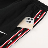 23-24 NK Black Red Hoodie Jacket Tracksuit #NM06