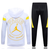23-24 PSG Jordan White Hoodie Jacket Tracksuit #F449