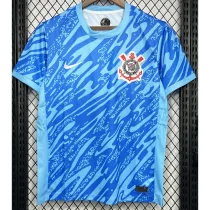 24-25 Corinthians Blue Goalkeeper Fans Soccer Jersey