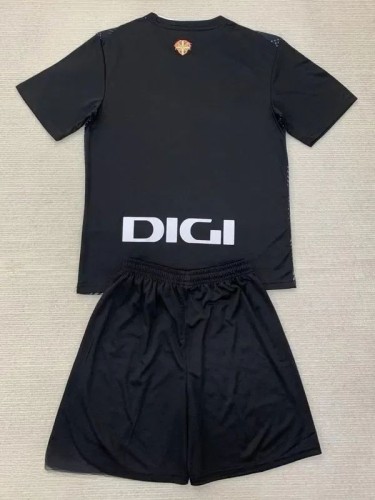 24-25 Bilbao Black GoalKeeper Kids Soccer Jersey