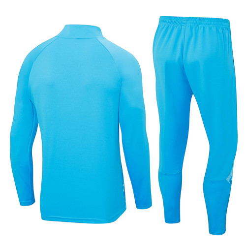 23-24 Man City Blue Half Pull Tracksuit (半拉链)