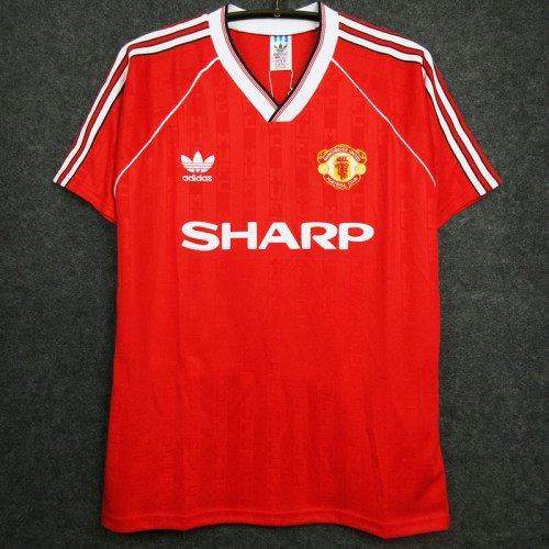 1988-1990 Man Utd Home Retro Soccer Jersey