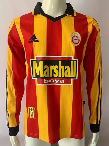 1999-2000 Galatasaray Home Long Sleeve Retro Soccer Jersey (长袖)