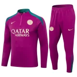 24-25 PSG Rose red Half Pull Tracksuit (半拉链)
