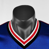 1985 Man Utd Away Blue Retro Soccer Jersey