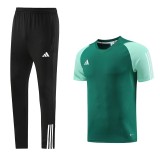 2023 AD03 Green Short-sleeved Trouser Suit
