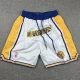 Warriors White City Edition Top Quality NBA Pocket Pants *勇士队