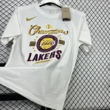 T214 Lakers White High Quality Casual T-Shirt