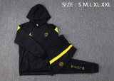 23-24 PSG Jordan Black Hoodie Jacket Tracksuit #F448