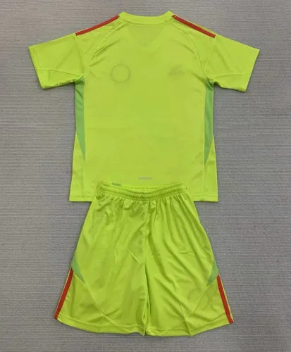 24-25 Celtic Fluorescent Yellow GoalKeeper Kids Soccer Jersey