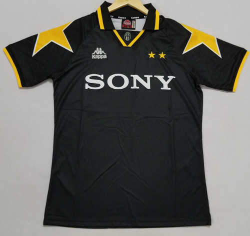 1995-1997 JUV Away Black Retro Soccer Jersey