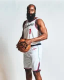 24-25 Clippers HARDEN #1 White City Edition Home Top Quality Hot Pressing NBA Jersey