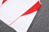 23-24 Flamengo White Tank top and shorts suit #D778