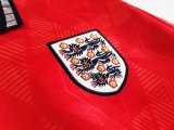 1990 England  Away Retro Soccer Jersey