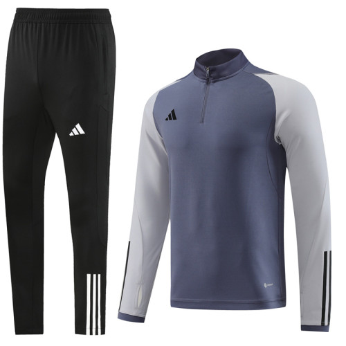 2023 AD Grey Half Pull Tracksuit #AB05 (半拉链)