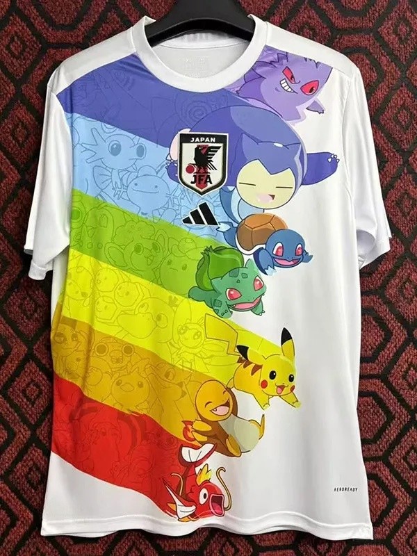 24-25 Japan White Special Edition Fans Soccer Jersey *彩虹神奇宝贝