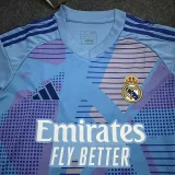24-25 RMA Blue GoalKeeper Fans Soccer Jersey