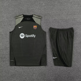 23-24 BAR Black Tank top and shorts suit (灰边）