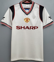 1985 Man Utd Away White Retro Soccer Jersey 1985 Man Utd Away White Retro Soccer Jersey