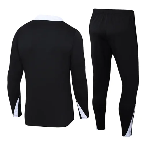 24-25 NK Black Half Pull Tracksuit #05(半拉链)(白色领)