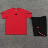 24-25 AD Red Training Short Suit #3333(100%Cotton)纯棉