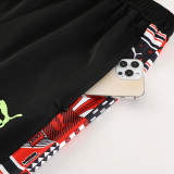2023 PM Black Red Training Long Pants #PJ03