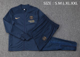 23-24 PSG Royal Blue Jacket Tracksuit #A656