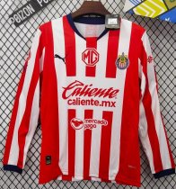 24-25 Chivas Home Long Sleeve Soccer Jersey (长袖)