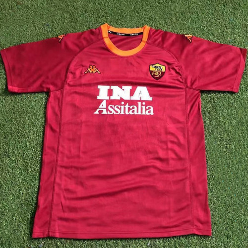 2000-2001 Roma Home Retro Soccer Jersey