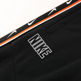 23-24 NK Grey Black Hoodie Jacket Tracksuit #NM06 (灰并黑)