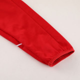 23-24 AD Red Hoodie Jacket Tracksuit #AM03