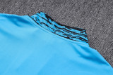 2023 Al-Nassr Blue Black Kids Half Pull Tracksuit (童装) (半拉链)