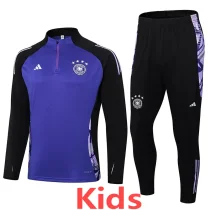24-25 Germany Purple Kids Half Pull Tracksuit (童装)(半拉链)