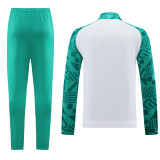 23-24 Palmeiras White Green Jacket Tracksuit #02