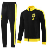 23-24 Dortmund Black Jacket Tracksuit #06