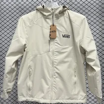 2024 VANS Thickened warm Beige Outdoor Jackets #F7加绒冲锋衣