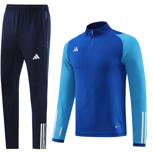 2023 AD Blue Half Pull Tracksuit #AB05 (半拉链)