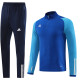 2023 AD Blue Half Pull Tracksuit #AB05 (半拉链)