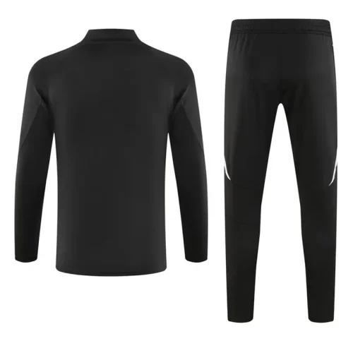 2024 AD Black Half Pull Tracksuit (半拉链)