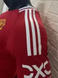 24-25 Man Utd Home Long Sleeve Player Version Soccer Jersey (长袖球员)