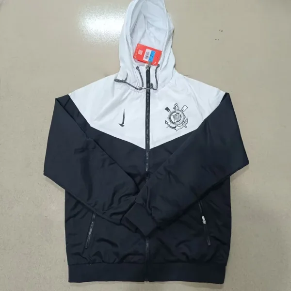 24-25 Corinthians Black White Windbreaker