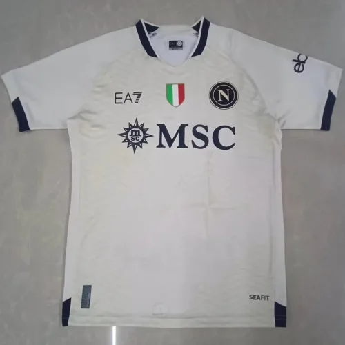 23-24 Napoli Cream Color Special Editio Fans Soccer Jersey