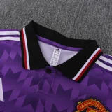 25-26 Man Utd Purple Polo Short Sleeve