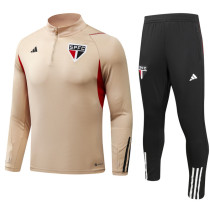 23-24 Sao Paulo Khaki Half Pull Tracksuit (半拉链)
