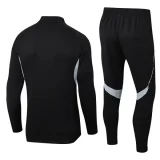 2025 AD Black Half Pull Tracksuit (半拉链)