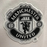 2013-2014 Man Utd Away White Retro Soccer Jersey
