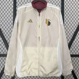 24-25 Belgium Red & Khaki Double Sided Windbreaker (双面风衣)