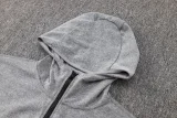 24 AD Grey Hoodie Jacket Tracksuit #F586