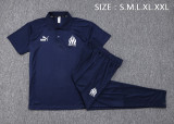 23-24 Marseille Royal Blue Polo Tracksuit #C990