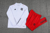 23-24 Flamengo White Half Pull Tracksuit (半拉链)